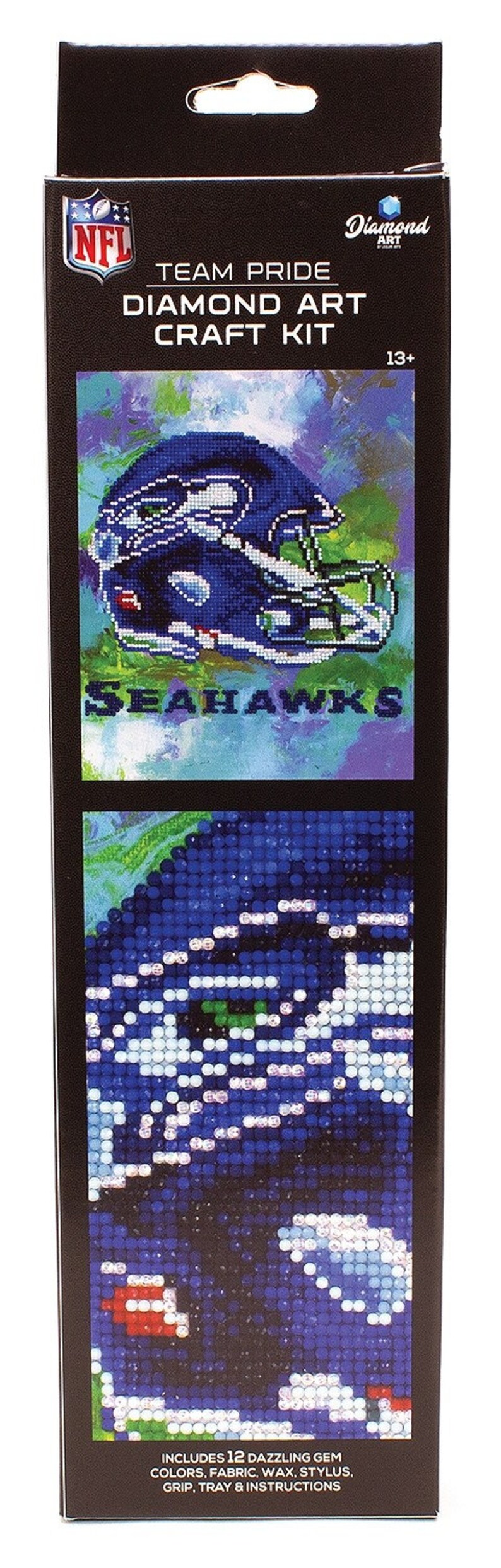 Leisure Arts Seattle Seahawks NFL Diamond Art Intermediate Kit | Etsy