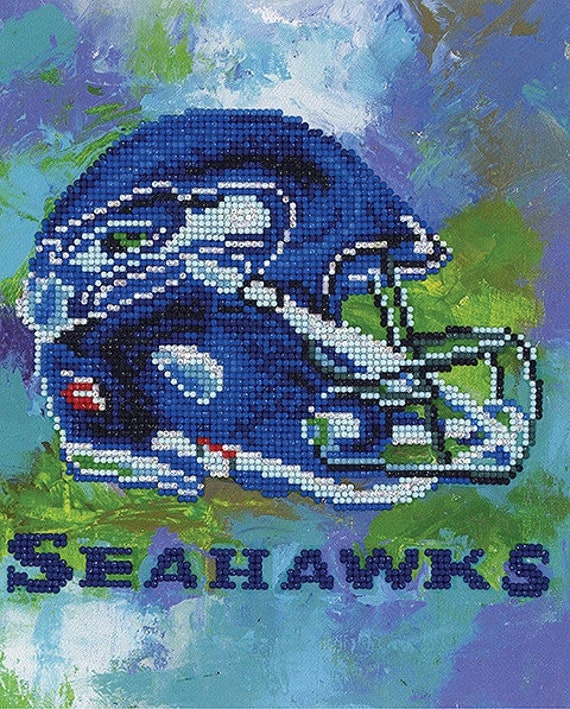 Leisure Arts Seattle Seahawks NFL Diamond Art Intermediate Kit