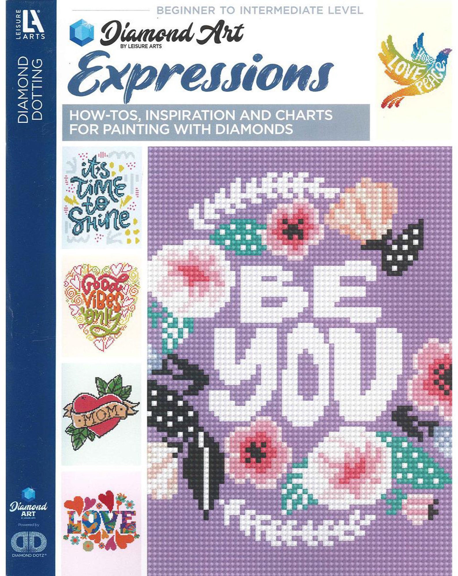 Leisure Arts Diamond Art Freestyle Dotting Idea Book Etsy