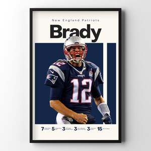 トム・ブレイディ　直筆サイン入りアートプリント　タンパベイ・バッカニアーズ トム・ブレイディ 直筆サイン入りアートプリント タンパベイ