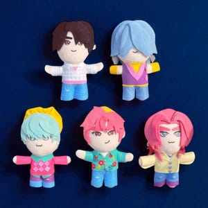 Saja Boys band KPOP Demon Hunters Plush Toy, Movie KPOP Demon Hunters Plushies Doll, Fans Gift Party Gifts