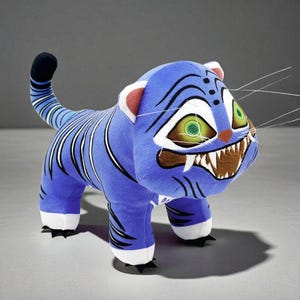 Derpy Tiger Plush Toy Kpop Demon Hunters, 25cm Derppy Tiger Plushie, A Tiny Hat Bird Three Eyes Bird Plush Toy, 코스프레 의상