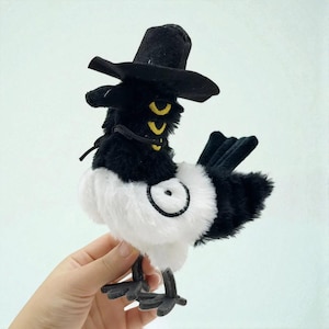 Sussie Bird A Tiny Hat Plush Toy Kpop Demon Hunters, 20cm Three Eyes Bird Magpie Plushie, 코스프레 의상