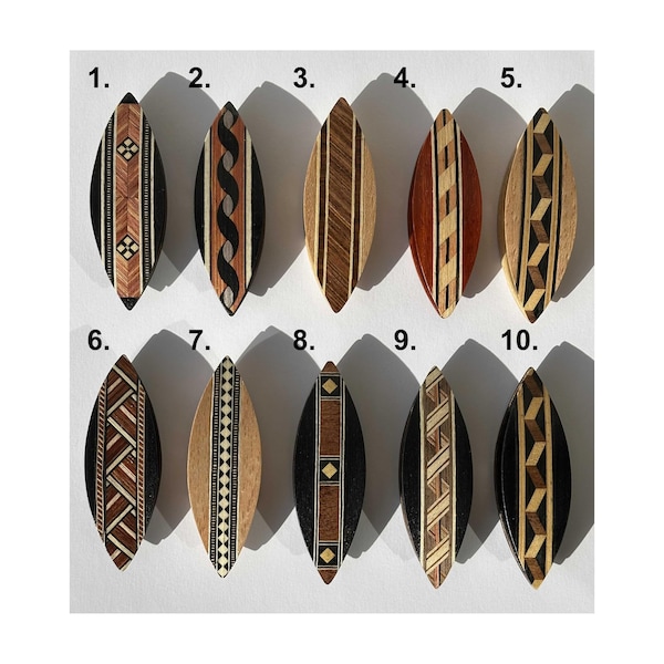 Beautiful wooden handmade tatting shuttle 3" long