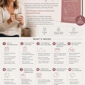 Perimenopause Survival Guide — Für Frauen 35-55 Hormonprobleme HRT Diet Übung Tracker PDF