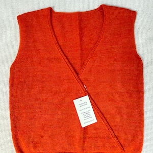 Hand Knit Vest - Wool/Mohair/Cotton Blend