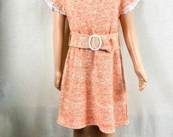 Knit  Silk/Linen(Flax) Dress  for Toddler Girl