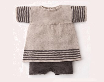 Linen Shorts and Dress For Toddler Girl - Knit  Linen Set