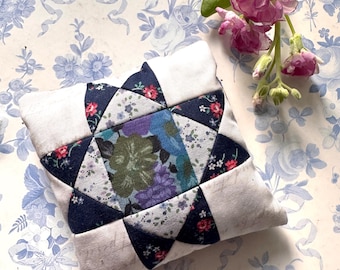 Quilted Lavender Sachets: Handcrafted Aromatherapy Star - Homegrown Lavender