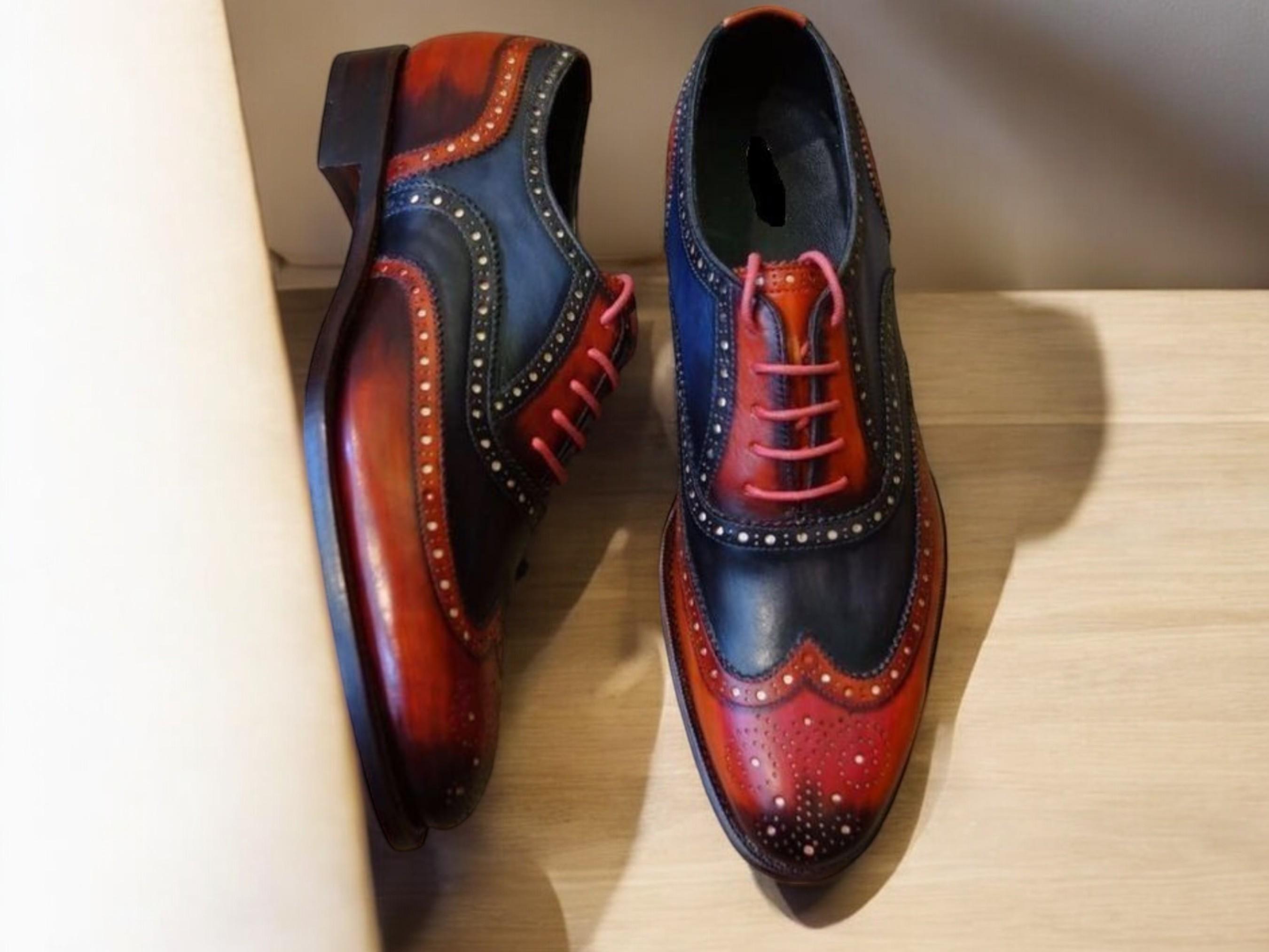 Scarpe coda di rondine bicolore best sale