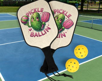 Pickleball Set, Pickleball Paddle, Pickleball Paddle and Case, Sports Equipment, Gift For Her, Gift for Him, Outdoor recreational