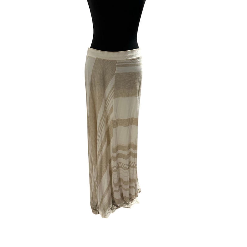 Anthropologie Esker Maxi Skirt - White/Tan - LG image 8