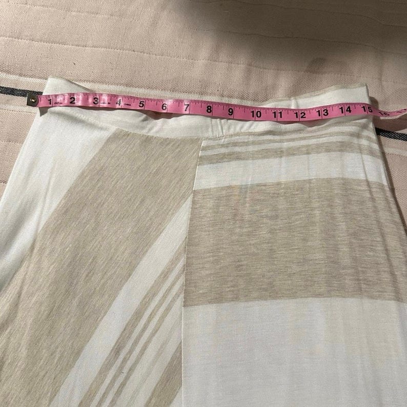 Anthropologie Esker Maxi Skirt - White/Tan - LG image 5