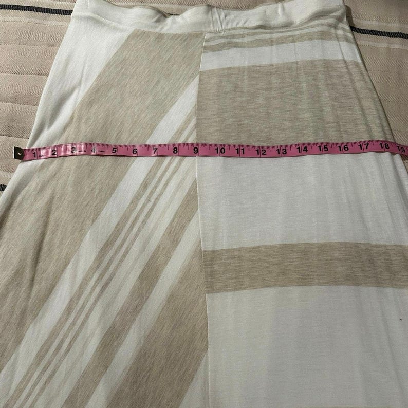 Anthropologie Esker Maxi Skirt - White/Tan - LG image 6