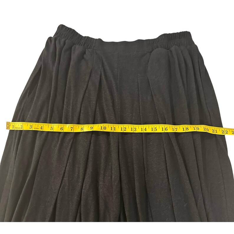 Free People Beach - Black Knit Wide Leg Balloon Vintage Pants - NWOT image 9