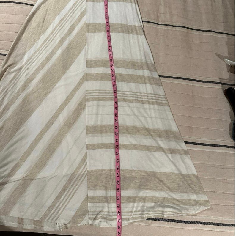 Anthropologie Esker Maxi Skirt - White/Tan - LG image 7