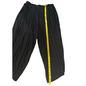 Free People Beach - Black Knit Wide Leg Balloon Vintage Pants - NWOT image 11