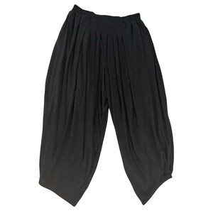 Free People Beach - Black Knit Wide Leg Balloon Vintage Pants - NWOT image 2