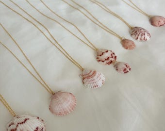 Scallop Shell Pendant Necklaces, Coastal Inspired, Shells, Gold Jewelry, Tarnish-Resistant, Jewelry