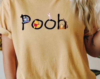 Comfort Colors® Winnie the Pooh and Friends Shirt, Disney Pooh Co Shirt, Cute Disney Pooh Bear Shirt, Tigger Piglet Eeyore Shirt, Disneyland