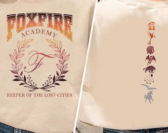 Foxfire Academy Sweatshirts, Keeper Of The Lost Cities Symbols Shirt, Lost Cities Keeper Shirt, Bookish Shirt, Kotlc Shirt, Neverseen Hoodie