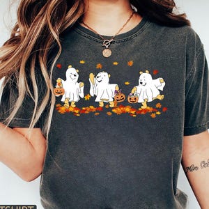 Retro Pooh Ghost Halloween Shirt, Winnie The Pooh Halloween Shirt, Disney Spooky Shirt, Cute Fall Shirt, Halloween FamilyTee, Trick or Treat