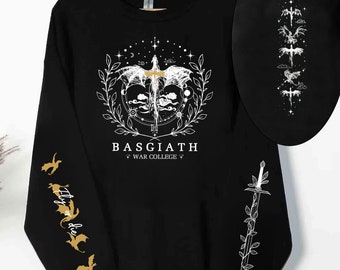 Basgiath War College 2-Sided Sweatshirt, Dragon Rider Sweatshirt, Fourth Wing Shirt, Rebecca Yoros, Violet Sorrengail, The Empyrean Series