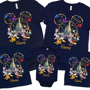 Custom Disney Family 2025 Shirts, Disneyworld Shirts, Disneyland Trip Tee, Disney Group Shirts, Disney Birthday Shirt, Disney Holiday Shirts