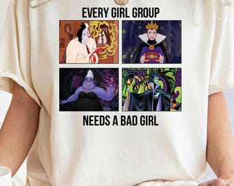 Disney Villains Shirt, Every Girl Group Villains Shirt, Cruella Ursula Evil Queen Girls Trip Shirt, Maleficent Shirt, Halloween 2025 Shirt