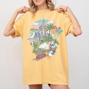 Vintage Disney Family Vacation Shirt, Retro Mickey Minnie Donald Daisy Goofy Pluto Tee, Disney Trip Shirt, Disneyland World Comfort Colors 画像 8