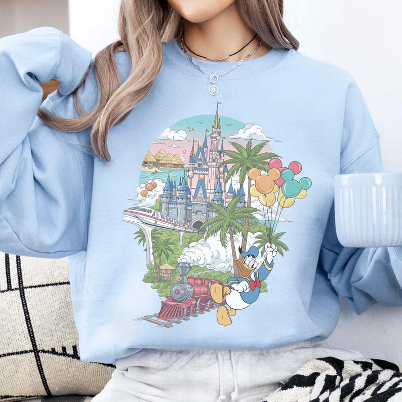 Vintage Disney Family Vacation Shirt, Retro Mickey Minnie Donald Daisy Goofy Pluto Tee, Disney Trip Shirt, Disneyland World Comfort Colors 画像 5
