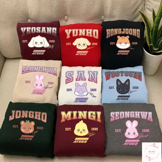 Ateez Members Aniteez Sweatshirt, Ateez Kpop Shirt, Kpop World