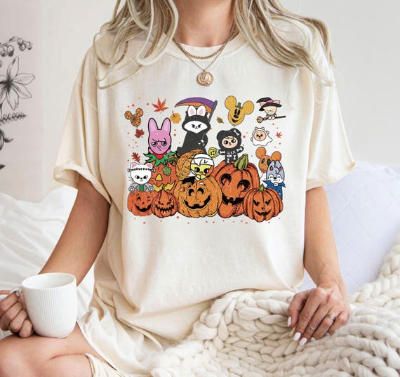 Cute Stray Kids Halloween Sweatshirt, Skzoo Kpop Halloween Shirt, Stray Kids World Tour 2024 Shirt, Bang Chan, I.N, Hyunjin, Seungmin, HAN