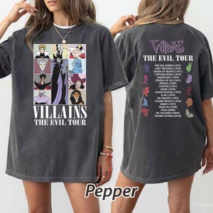 Disney Villains Evil Tour Shirt, Disney Evil Queens Tee, Retro Disney Villains Characters Shirt, Disney Witches,Disney Maleficent Sweatshirt