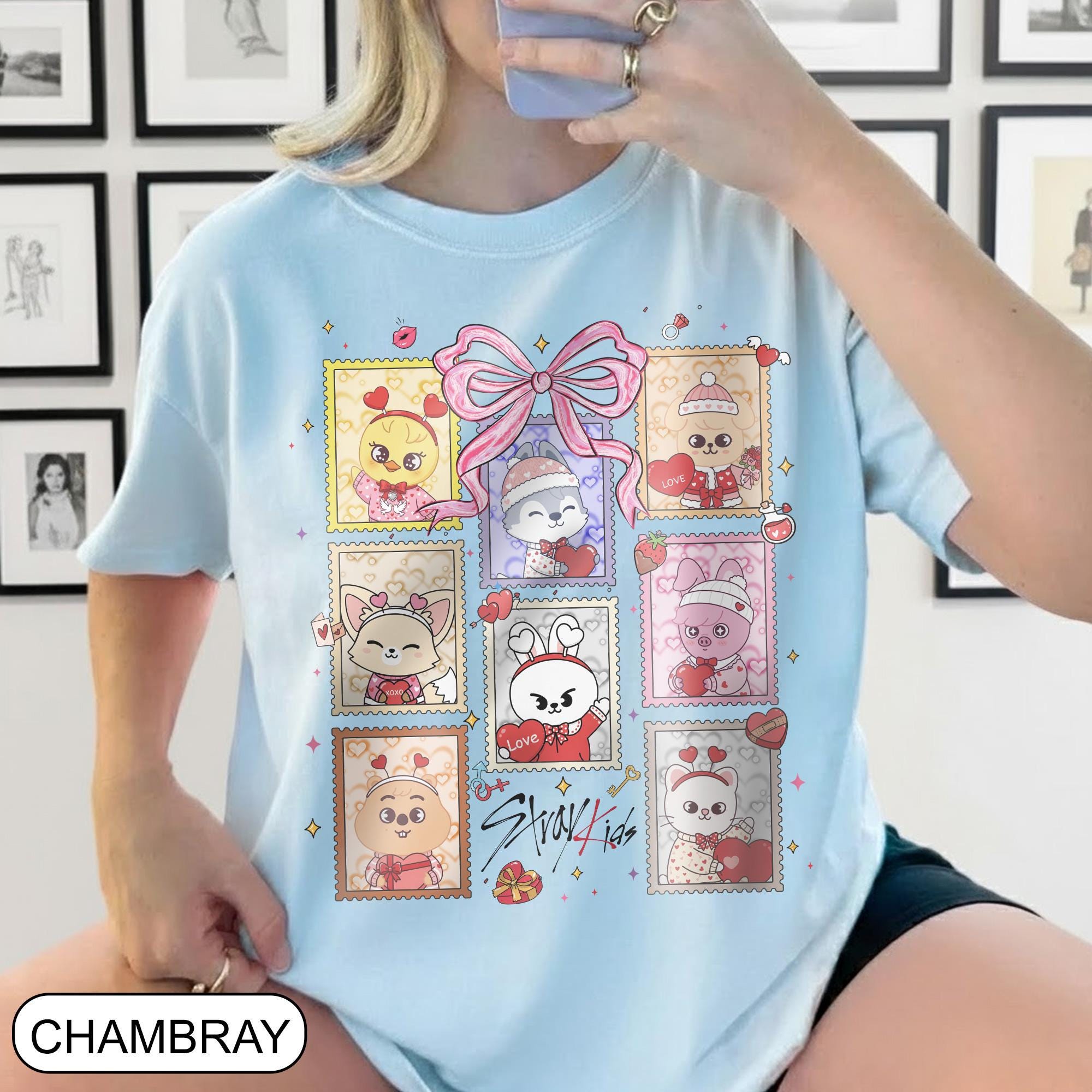 Cute Stray Kids Skzoo Shirt, Wolf Chan Leebit Dwaekki Jiniret Han
