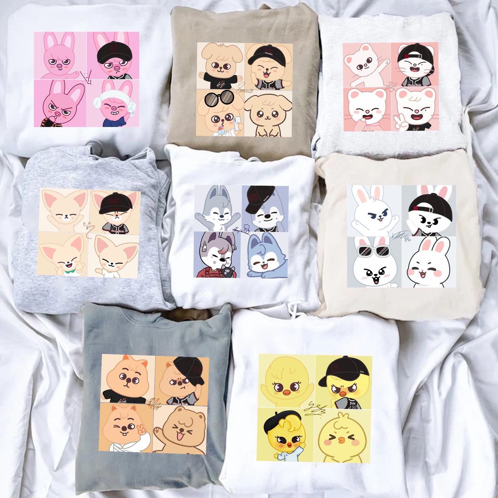 Cute Stray Kids Skzoo Shirt, SKZOO Worldtour,wolf Chan Leebit