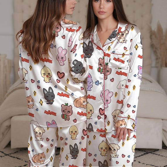 Cute ATEEZ Pajamas, ATEEZ Pajamas Set, Gift for Christmas, Ateez