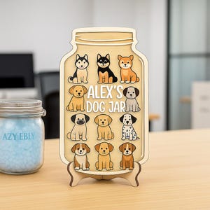 Personalized Reward Jar For Classroom, Dog Reward Jar, Classroom Reward Chart, Back to School Gift, Behavior Tokens, Teacher Jar Gift