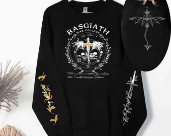 Basgiath War College Sweatshirt, Fourth Wing Hoodie, Riders Quadrant Shirt, Rebecca Yoros Tee, Bookish Hoodie, Violet Sorrengail, Fly or die