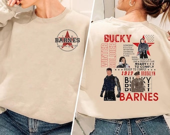 Bucky Barnes Sweatshirt, Barnes 1917 Sweatshirt, Avengers Sweatshirt, Superhero Sweatshirt, Winter Soldier Sweatshirt, MCU Fan Gift Hoodie