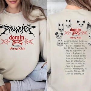 Stray Kids Dominate Skzoo World Tour Sweatshirt, Music Lover Gift, SKZOO Chibi Characters, Changbin, SKZ Album, Stray Kids Mixtape Dominate