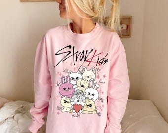 skzoo オリジナルサイズ　ニットトップス Stray Kids Skzoo Shirt, Kpop Straykids Merchandise, Wolf Chan