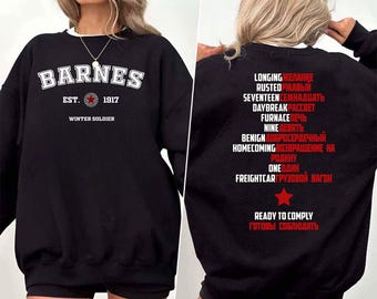 Bucky Barnes Sweatshirt, Avengers Sweatshirt, Barnes 1917 Hoodie, Superhero Sweatshirt, MCU Fan Gift T-shirt, Winter Soldier Sweatshirt