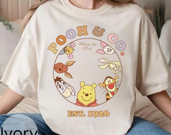 Camisetas Comfort Colors® de Pooh y compañía, camiseta de Pooh y compañía (1926), suéter vintage de Winnie the Pooh, vacaciones en Disney, Pooh y sus amigos, Disneyland