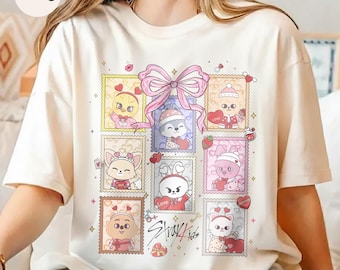 Cute Stray Kids Skzoo Shirt, Wolf Chan Leebit Dwaekki Jiniret Han
