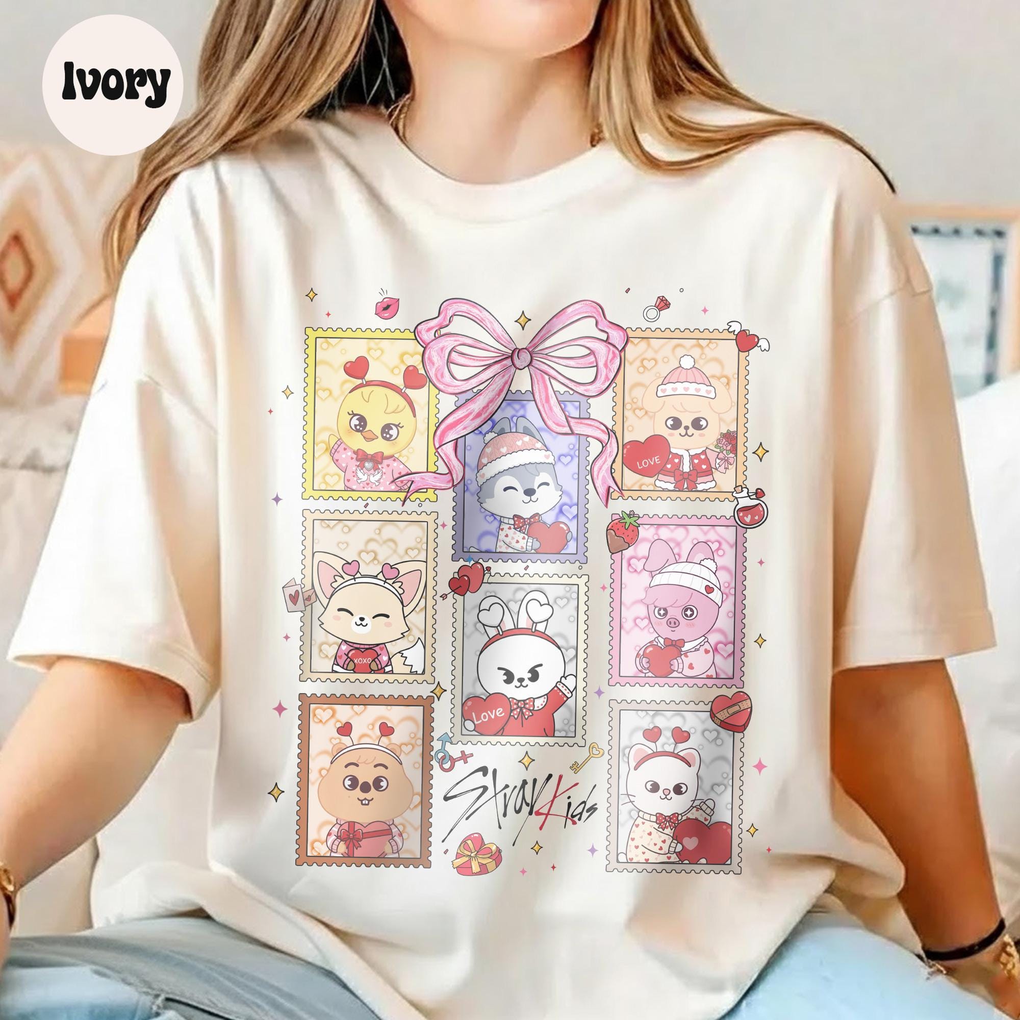 Cute Stray Kids Skzoo Shirt, Wolf Chan Leebit Dwaekki Jiniret Han