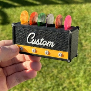 Gepersonaliseerde plectrumhouder display