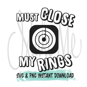 面白いフィットネス SVG | ワークアウト シャツ SVG | リングを閉じなければならない PNG | フィットネス 名言 SVG | 有酸素運動 | ワークアウト デジタル ダウンロード | ジムの装飾