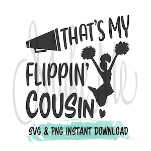 Cheer Cousin SVG | Cheer svg | Download instantâneo de Cheer | Esse é meu primo flippin arquivo de corte digital | primo cheer SVG | Cheer png