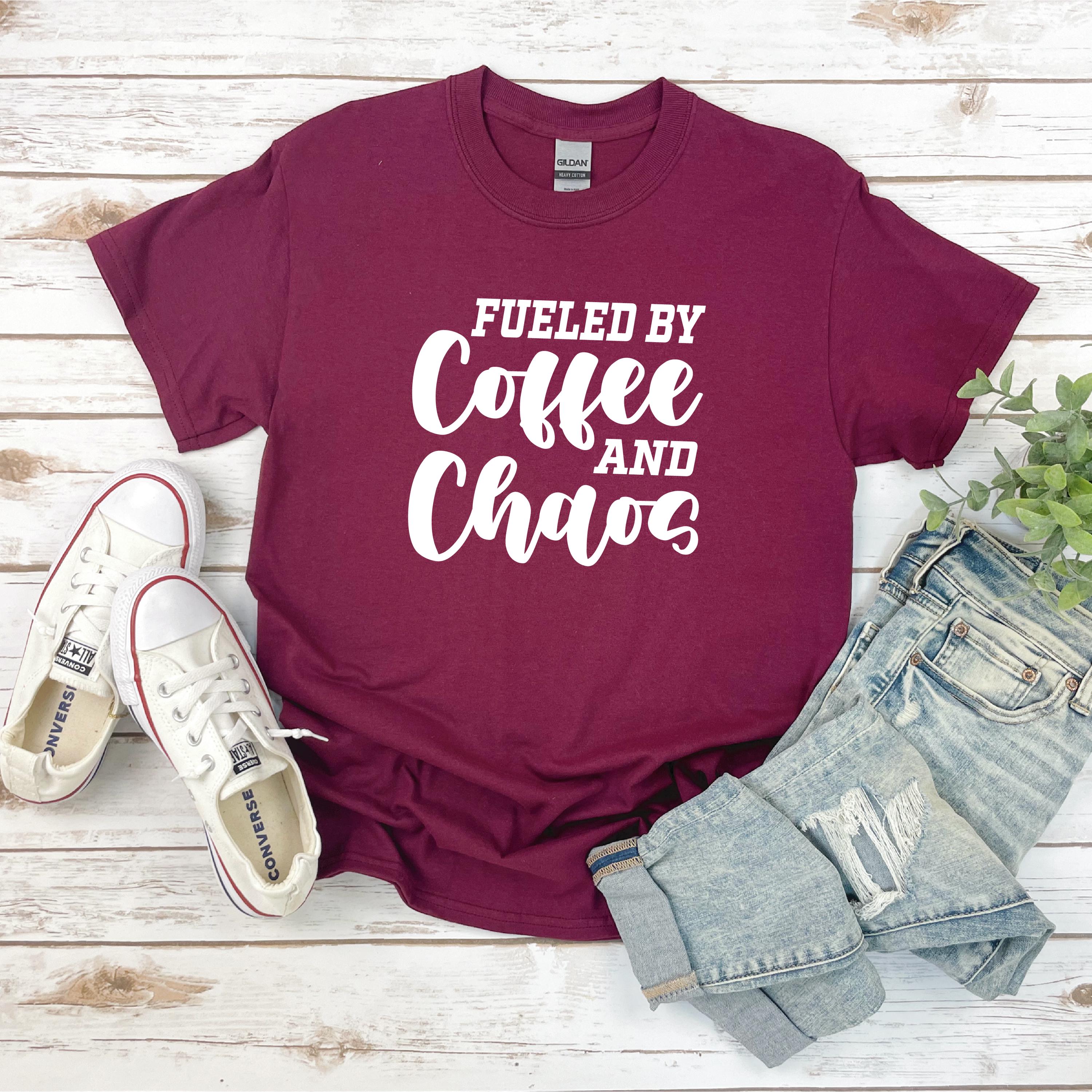 Fueled by Coffee and Chaos SVG | Coffee Svg | Coffee Cut Files | Gift ...